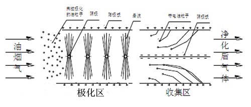 静电式油烟净化器工作图